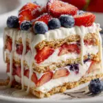 No Bake Icebox Cake with Summer Berries