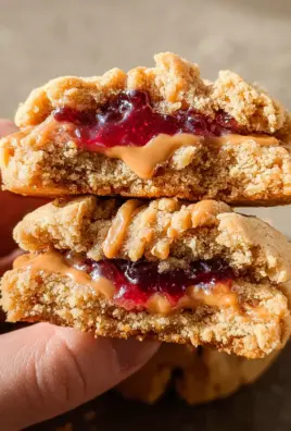 PB&J Stuffed Cookies