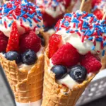 Patriotic Fruit Cones