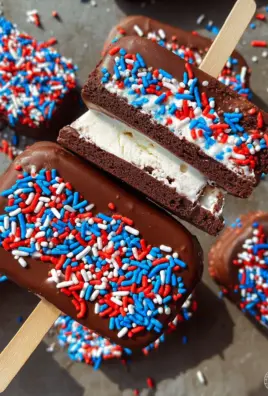 Patriotic Mini Ice Cream Sandwiches