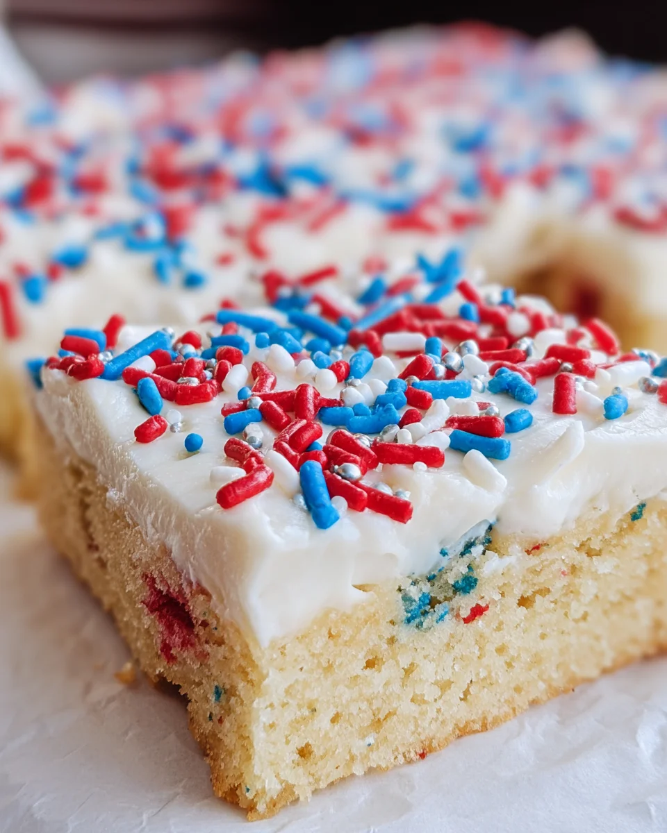 Patriotic Sugar Cookie Bars
