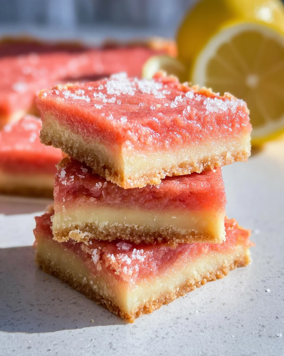 Pink Lemonade Bars
