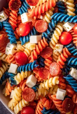 Red White And Blue Pasta Salad