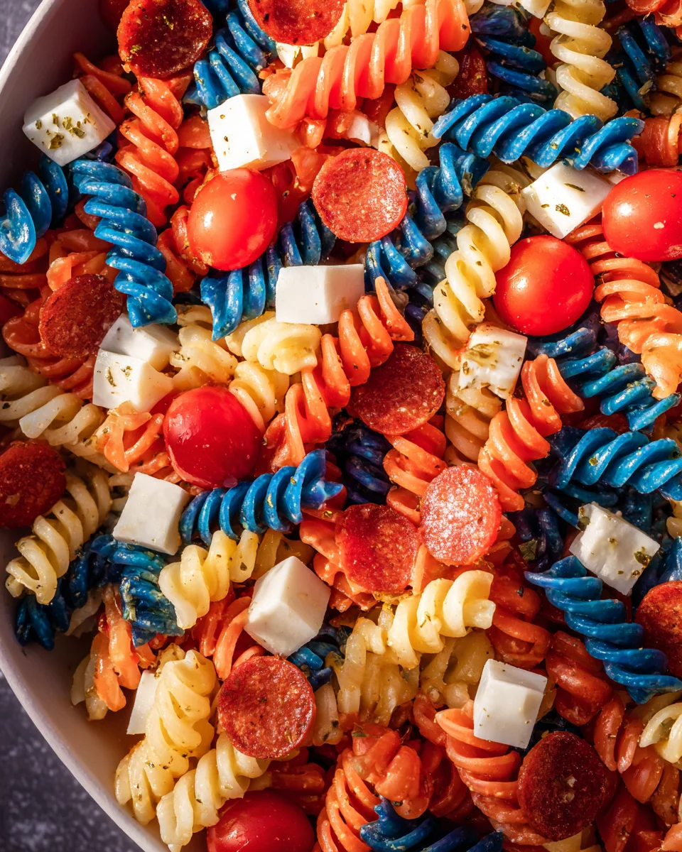 Red White And Blue Pasta Salad