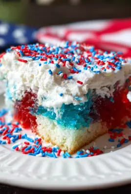 Red, White, & Blue Poke Cake