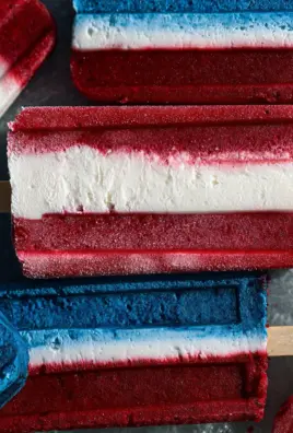 Red White and Blue Popsicles