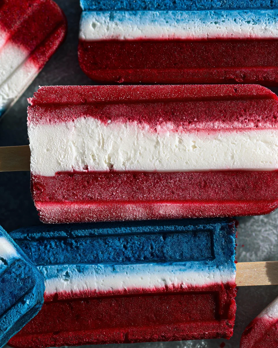 Red White and Blue Popsicles