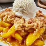 Ridiculously Easy Peach Cobbler