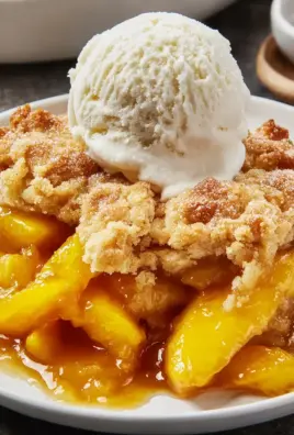 Ridiculously Easy Peach Cobbler