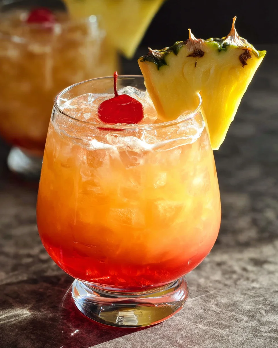 Rum-Less Rum Punch Mocktail