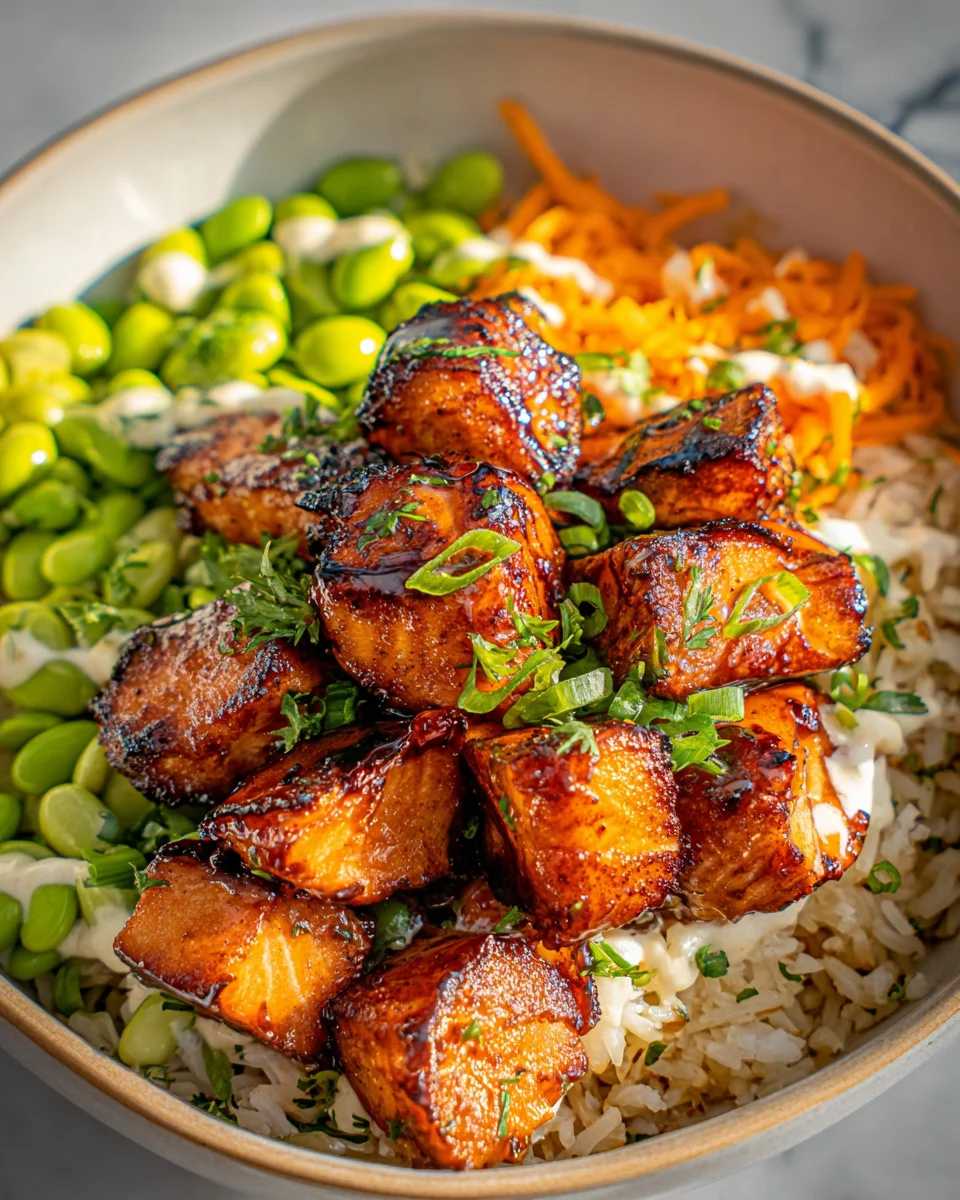 Salmon Teriyaki Bowl