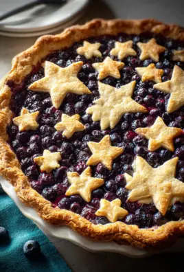 Star-Studded Blueberry Pie