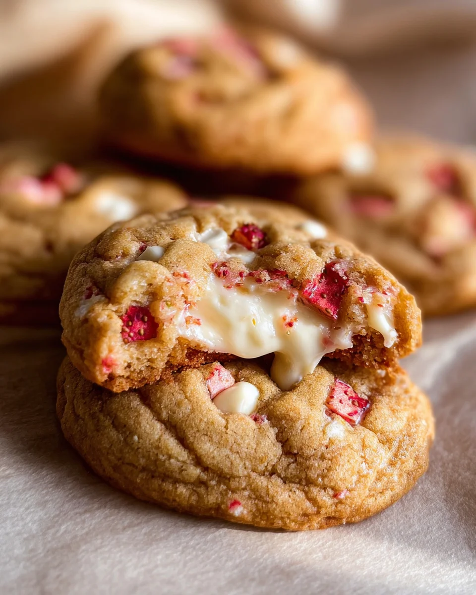 Strawberry Cheesecake Cookies