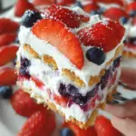 Summer Berry Jello Lasagna
