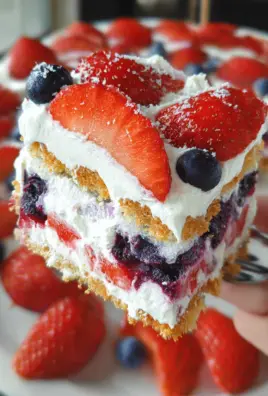 Summer Berry Jello Lasagna