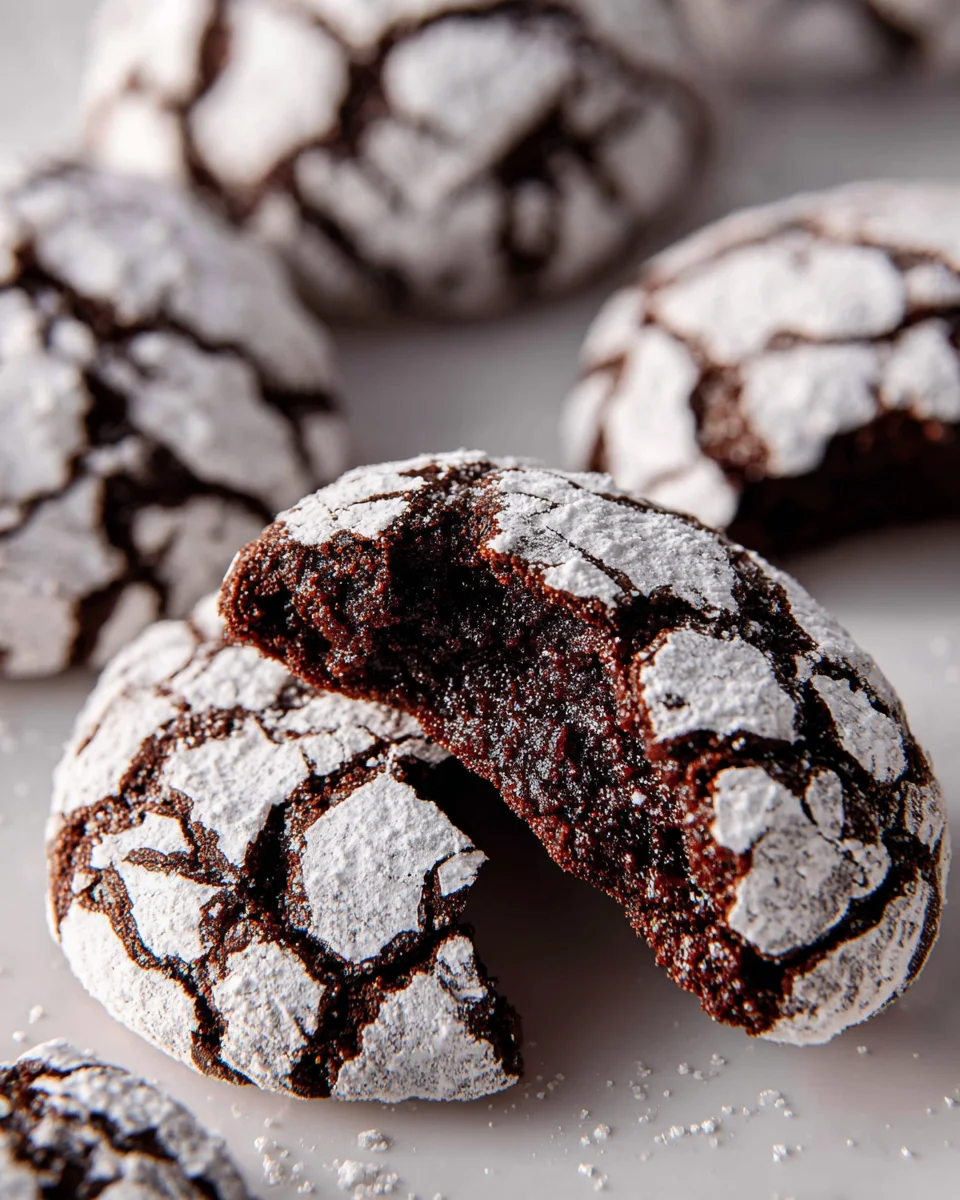 The BEST Chocolate Crinkle Cookies Recipe