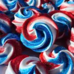 patriotic meringue cookies