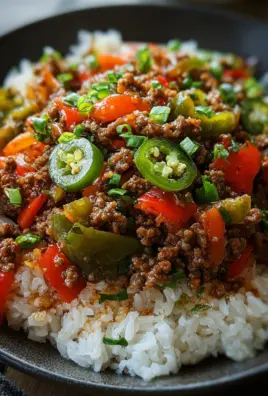 Beef and Pepper Rice Bowl