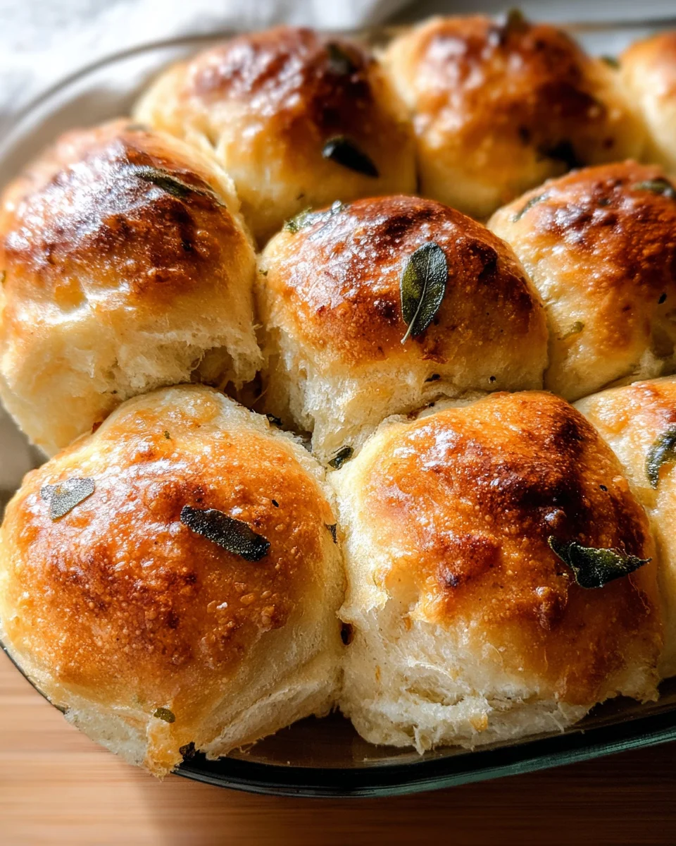 Brown Butter Sage Dinner Rolls