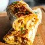 Cheesy Garlic Chicken Wraps