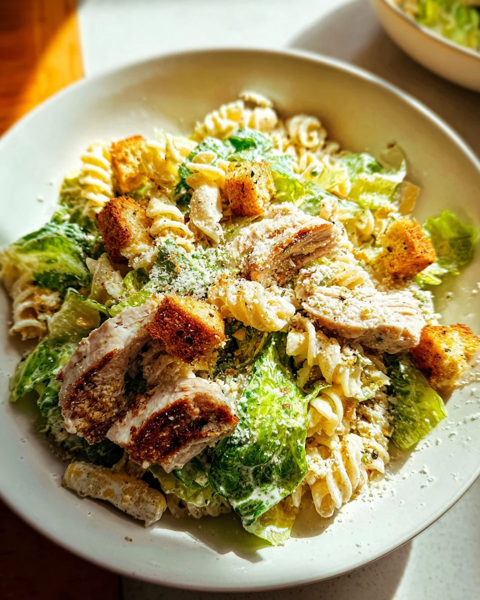 Chicken Caesar Pasta Salad