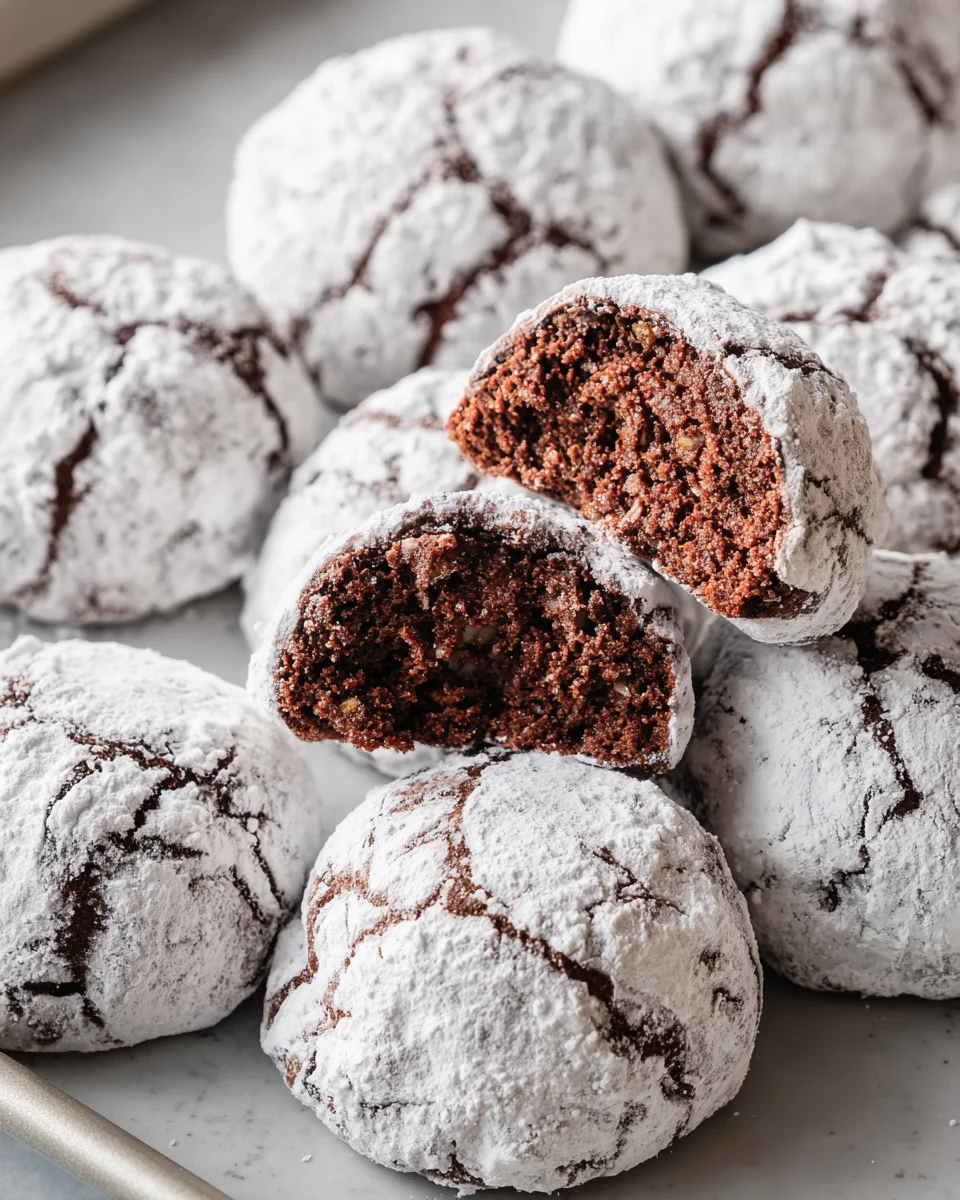 Classic Chocolate Snowball Cookies
