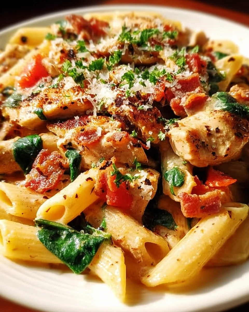 Creamy Chicken Pasta with Bacon