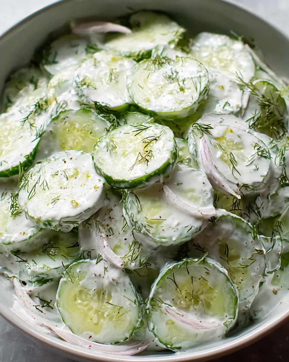 Creamy Cucumber Salad