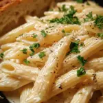 Creamy Garlic Penne Pasta
