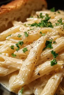 Creamy Garlic Penne Pasta