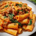 Creamy Sausage Rigatoni