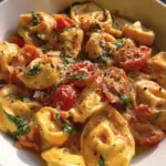 Creamy Tortellini with Tomatoes