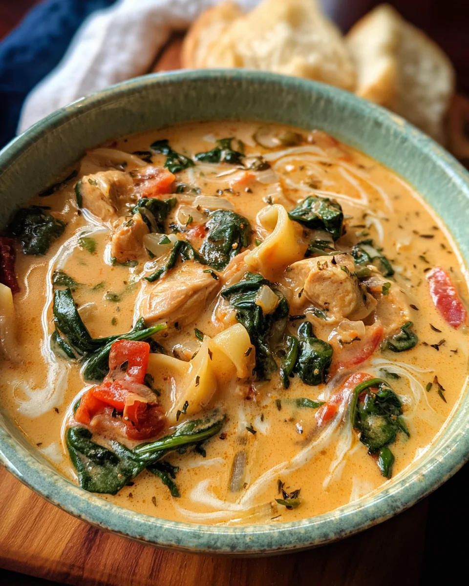 Creamy Tuscan Chicken Soup