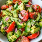 Cucumber Tomato Avocado Salad