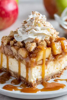 Easy Caramel Apple Cheesecake Bars