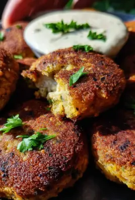 Easy Lentil Patties (with Lemon Tahini Dip)