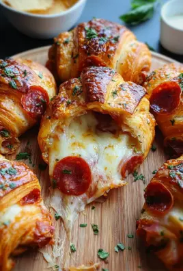 Mozzarella Pepperoni Croissant Rolls
