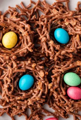 No-Bake Chocolate Bird Nests