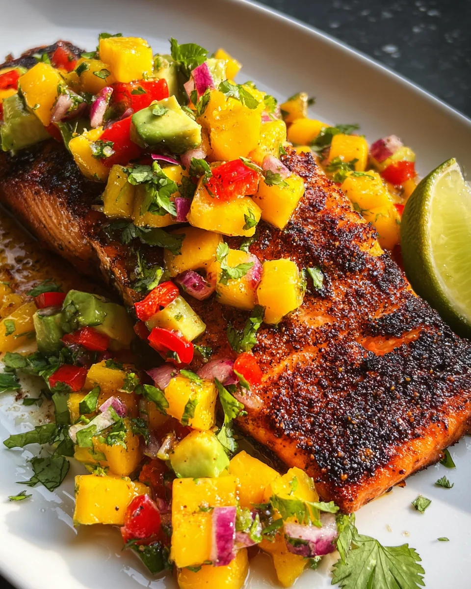 Salmon with Mango Salsa