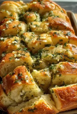 Sourdough Discard Garlic Pull Apart Bread