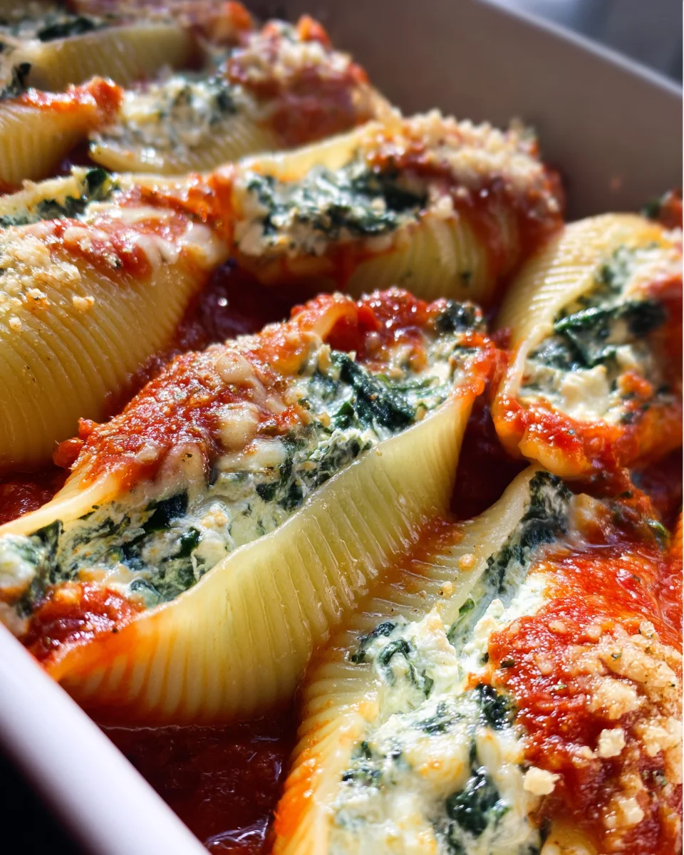 Spinach and Ricotta Stuffed Shells Recipe