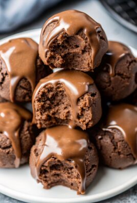 Cottage cheese brownie batter protein bites with chocolate chips