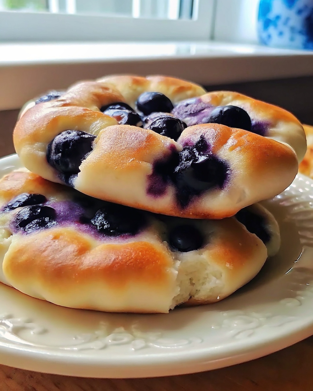 blueberry fluffy cottage cheese cloud bread fresh and airy
