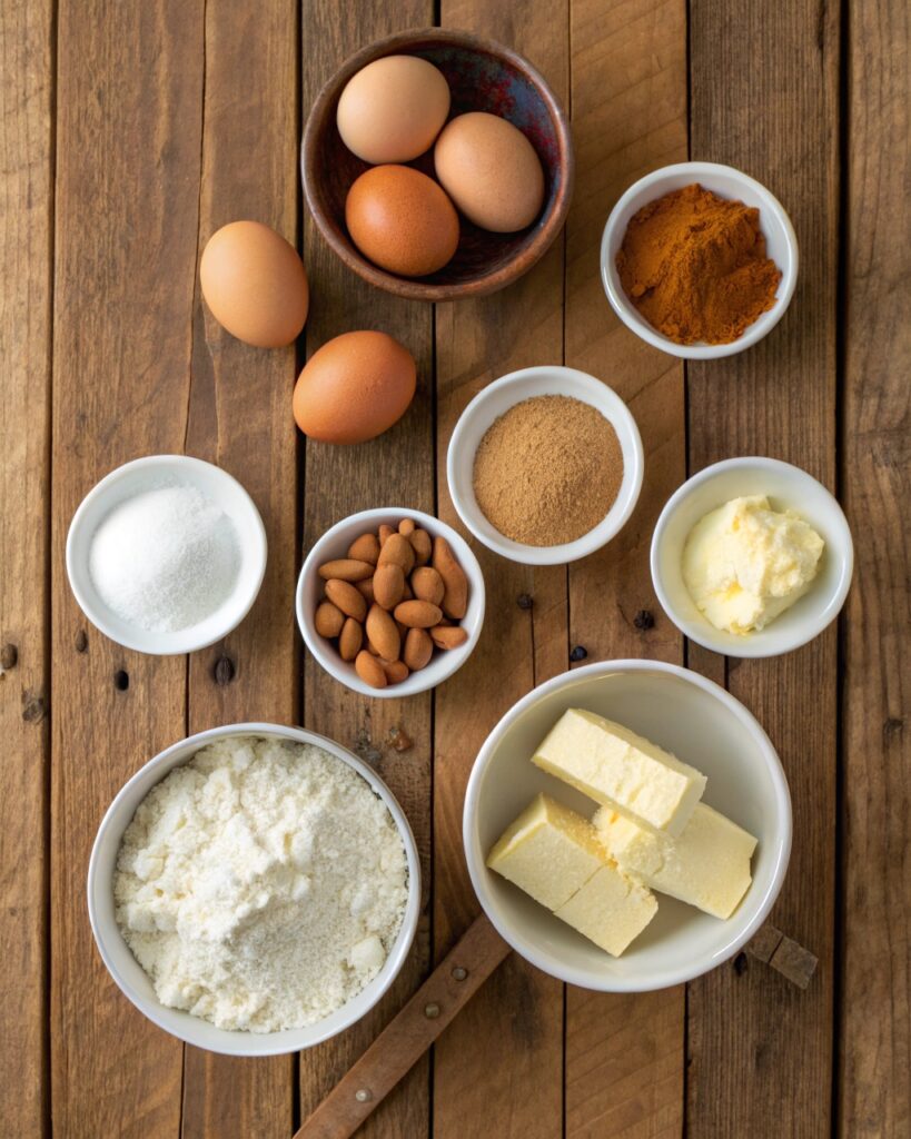 Keto cloud bread ingredients layout