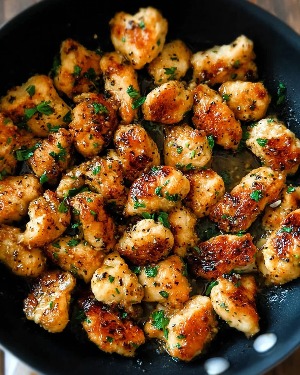 15-Minute Garlic Butter Chicken Bites
