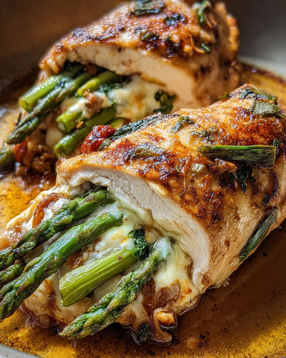 Asparagus Stuffed Chicken Fillet