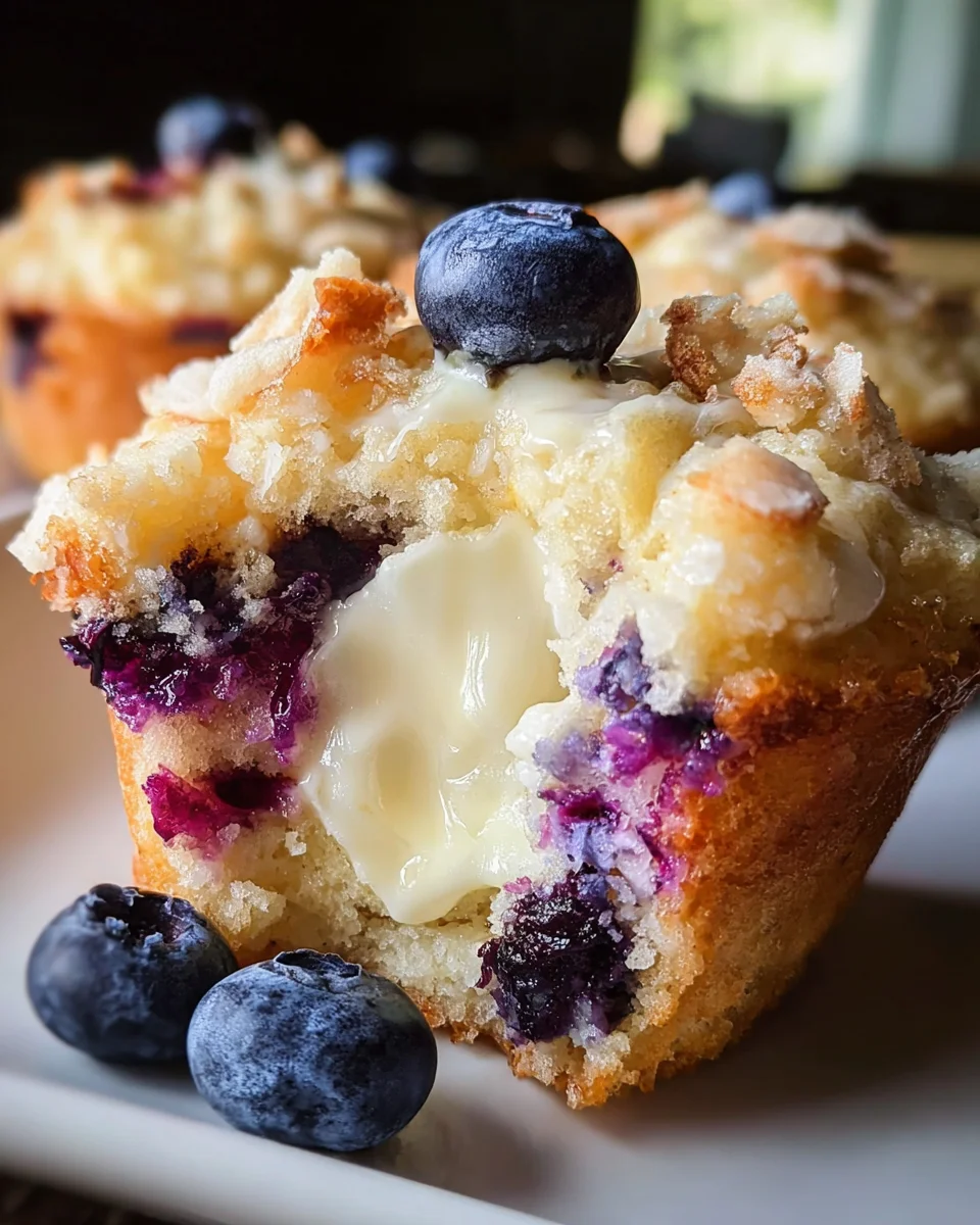 Blueberry Cream Cheese Muffins