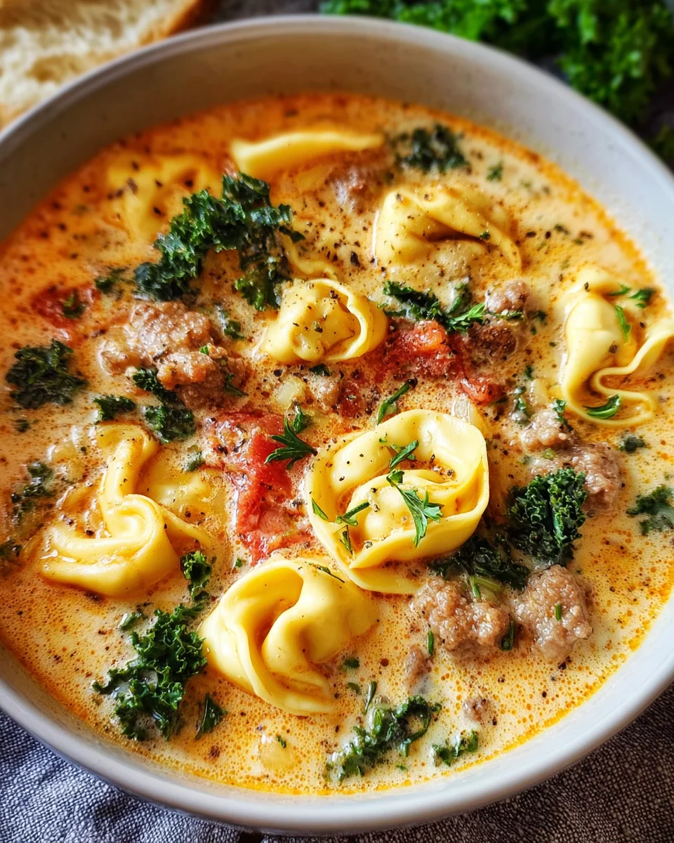 Creamy Tortellini Soup