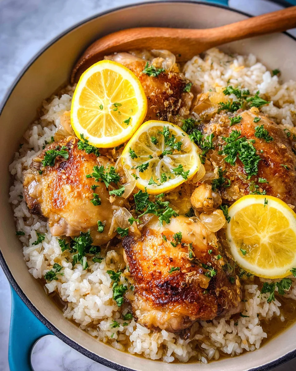 Crock-pot Lemon Chicken and Rice