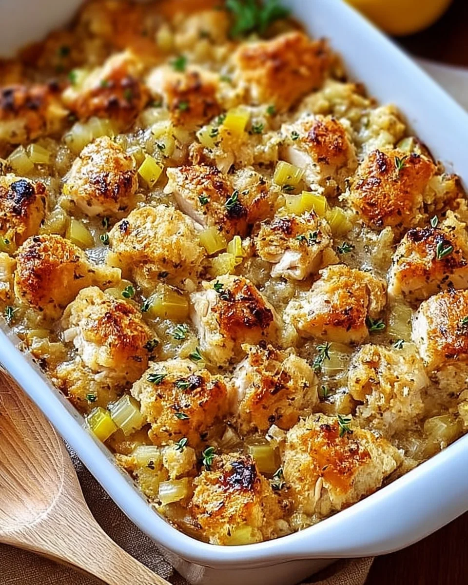 Dolly’s Chicken and Stuffing Casserole